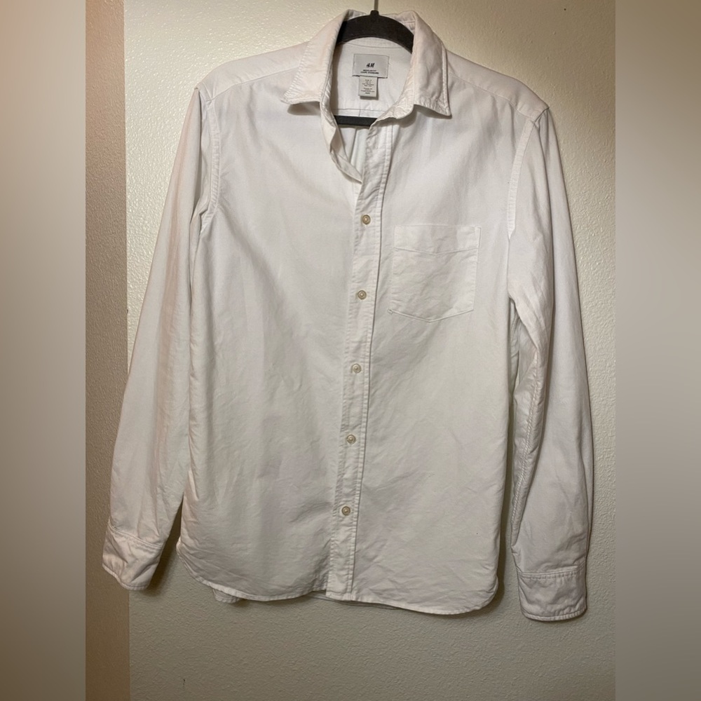 H&M 100% cotton White Button Down